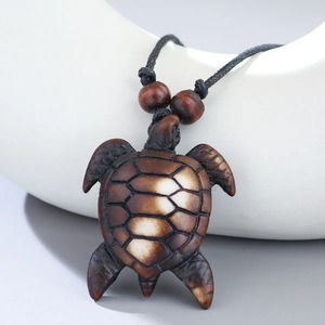 Hip-hop Vintage Style Ethnic Style Tortoise Resin  Unisex Pendant Necklace